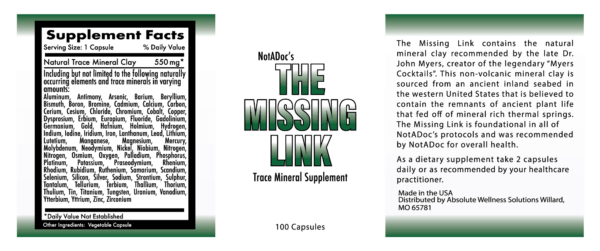 The Missing Link 100 Vegetable Capsules