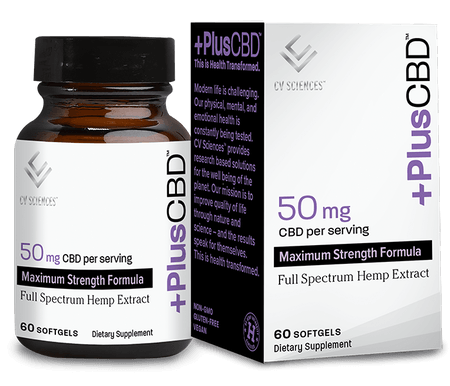 PLUS CBD SOFTGEL CAPSULES 50MG 60CT