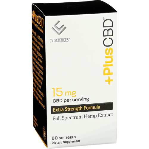 CV Sciences Plus CBD Oil Gold 15mg -- 90 SoftgelsI
