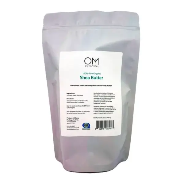 OM Botanical Shea Butter 100 Pure Organic, Unrefined  16 oz