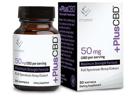 PLUS CBD SOFTGEL CAPSULES 50MG 30CT
