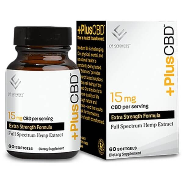 CV Sciences Plus CBD Oil Gold 15mg -- 60 Softgels