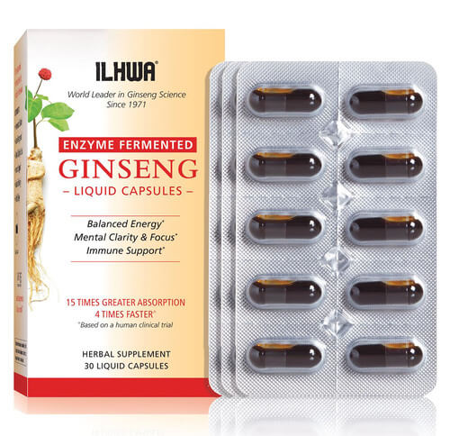 ILHWA Enzyme Fermented Ginseng, 30 liquid capsules