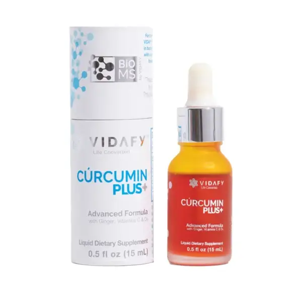 Vidafy Plus Curcumin Drops + Ginger + Vitamins C & D  .5 fl.oz.
