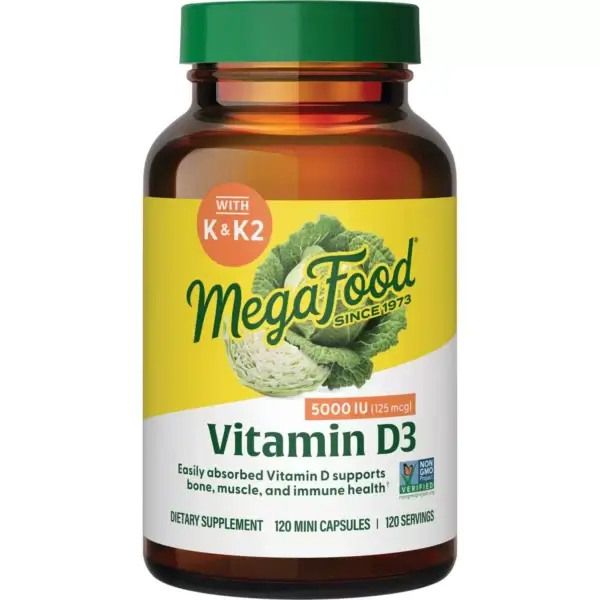 Mega Food Vitamin D3  (120 Mini Caps.)