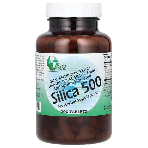 World Organics Silica 500 200 tabs